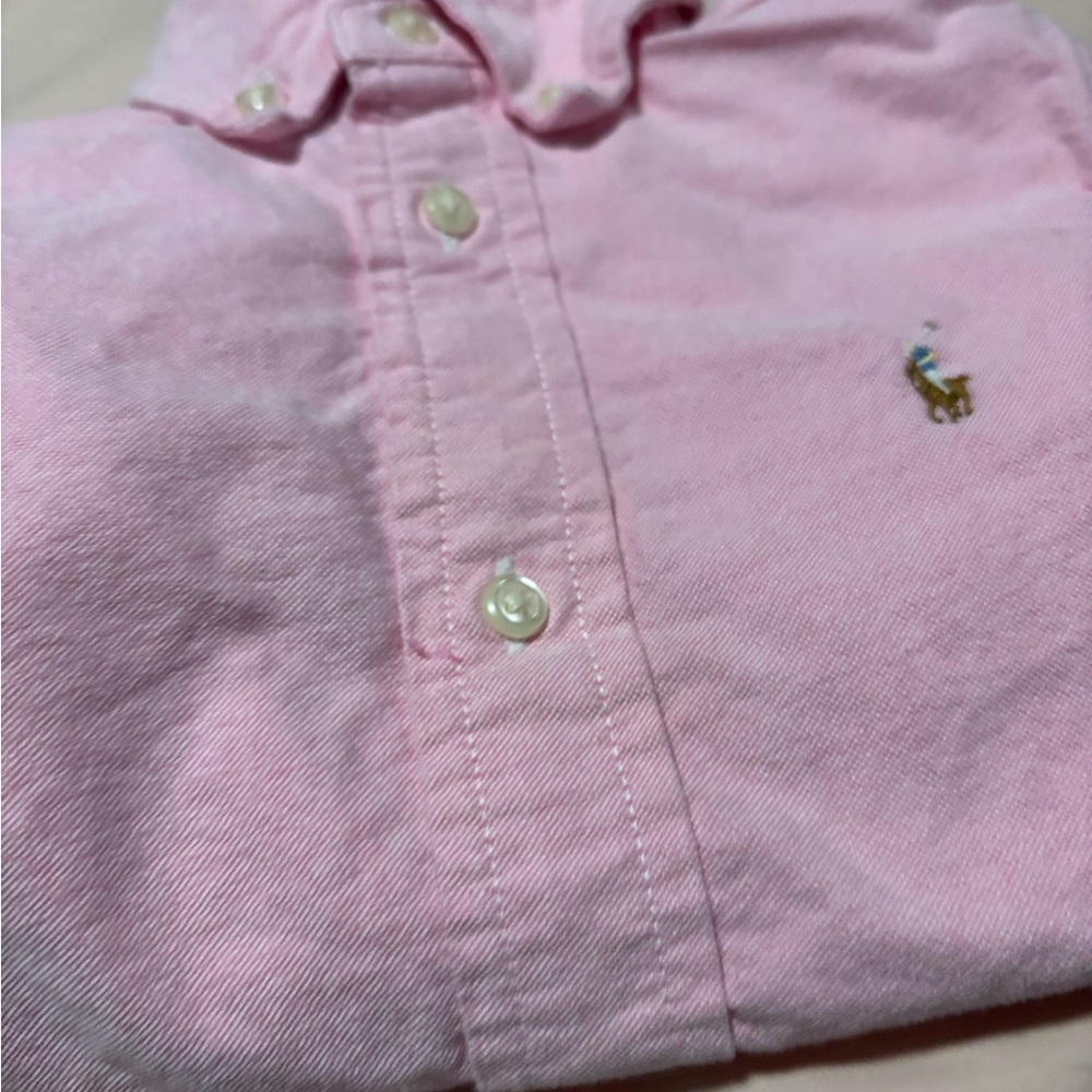 Polo by Ralph Lauren Pink Button Down Kids Shirt